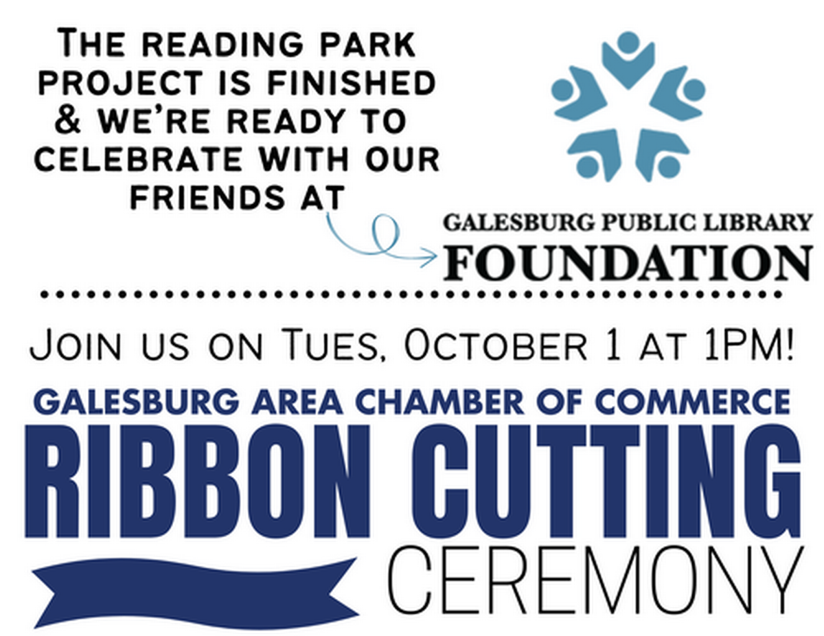 Ribbon Cutting Galesburg Public Library Foundation Oct 1, 2024
